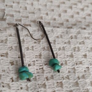 Handmade Turquoise Drop Earrings - Lightweight Women’s Jewelry